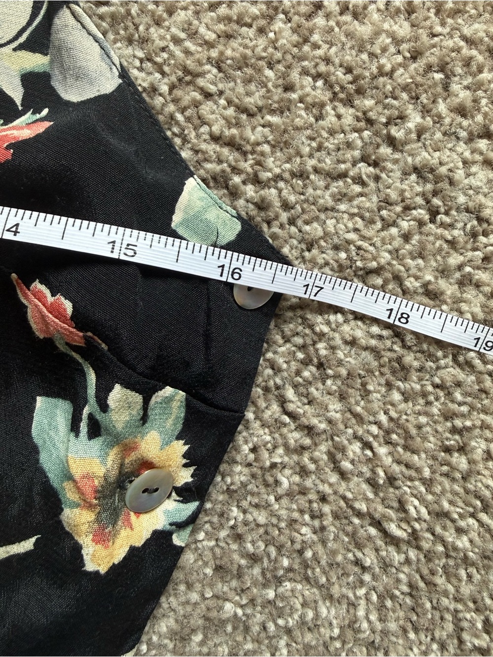 Express Floral Rayon Button Side Dress | 90s Grunge Cottagecore | Size S - Picture 5 of 6